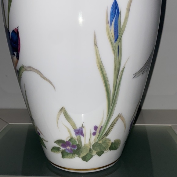Franklin Porcelain The Meadowland Bird Vase by Basil Ede Limited Edition 1980 - Picture 10 of 15